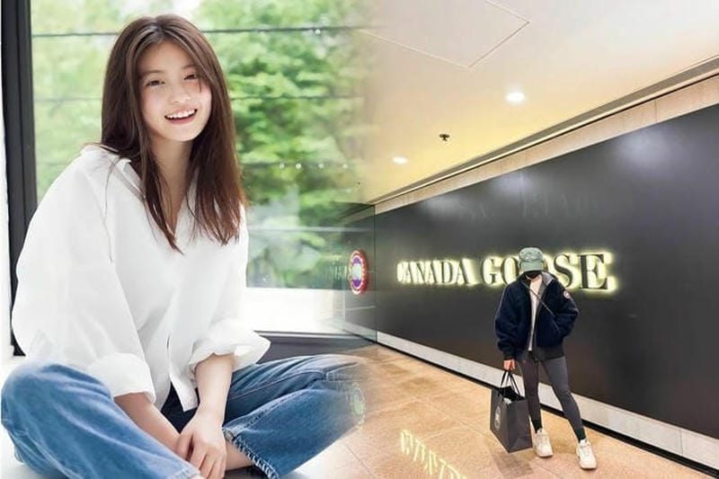 カナダ グース 迷彩 コーデ