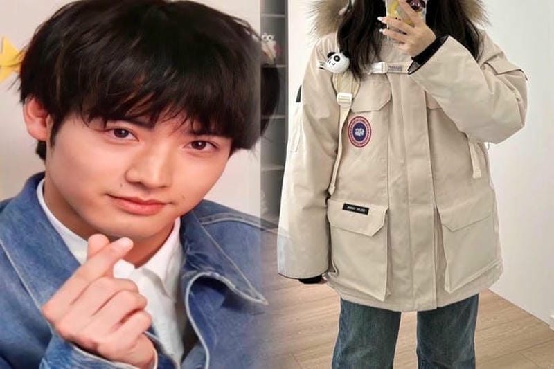 カナダ グース 迷彩 青