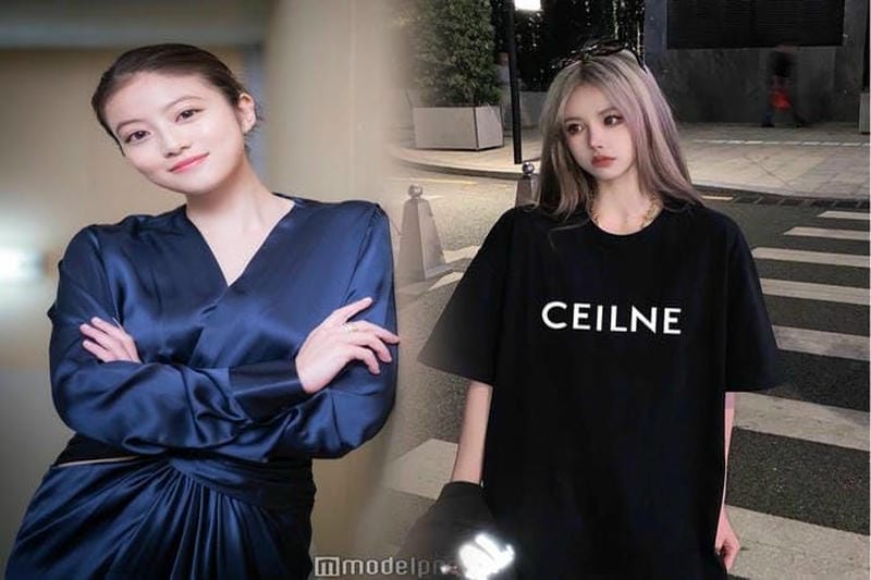 セリーヌTシャツとベルトのアクセントコーディネート