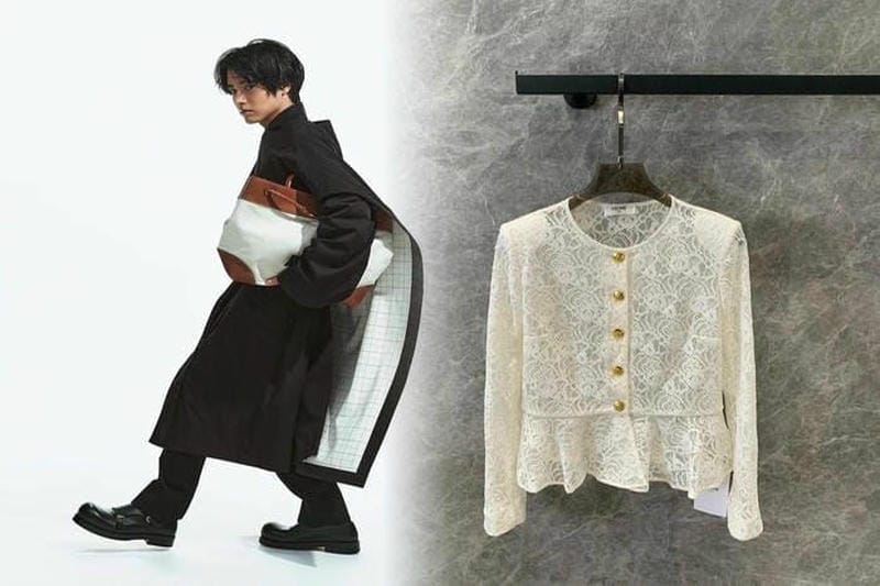 セリーヌTシャツとフラットシューズのエフォートレスコーディネート