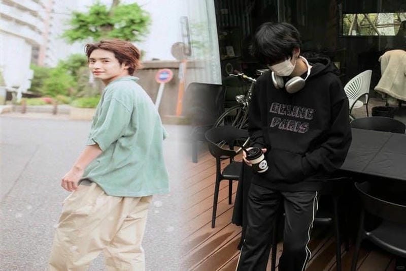セリーヌTシャツとロングスカートのフェミニンなコーディネート