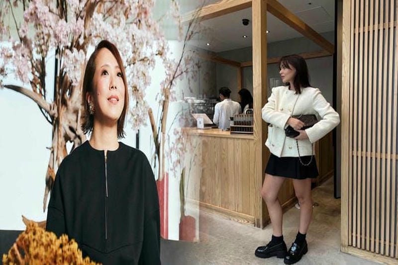 シャネルTシャツとスカートのコーディネートアイデア
