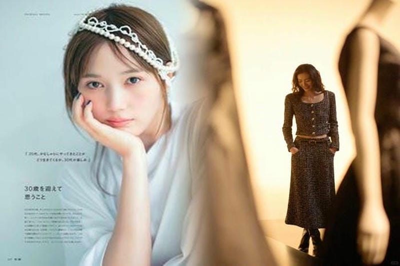 アギネス・ディーン、ニット×ストレートパンツにChanel（シャネル）のコートを羽織った秋コーデ★