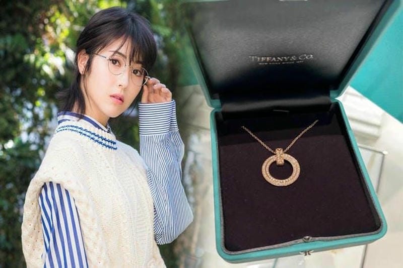 ティファニー アクア マリン ネックレス