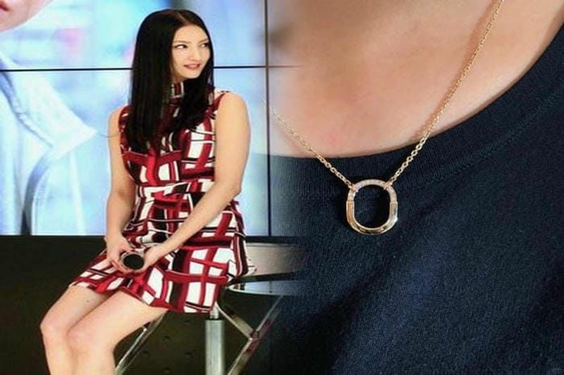 ティファニー ネックレス ピンク ゴールド