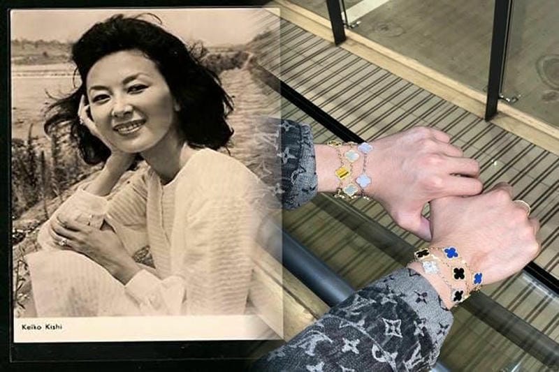 ヴァン クリーフ＆アーペル「アルハンブラ」ギヨシェ彫りホワイトゴールドのネックレスやブレスレット