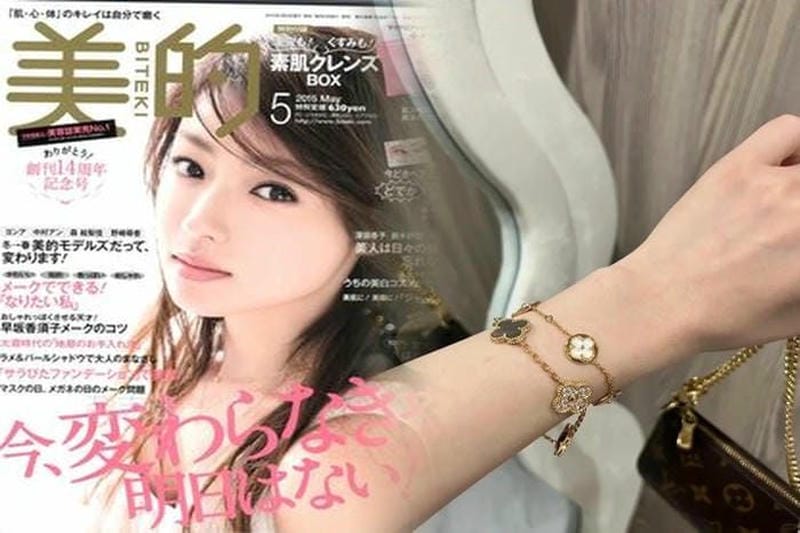 雑誌掲載 多数定番VanCleef&Arpels イヤリング ヴィンテージ アルハンブラ パール