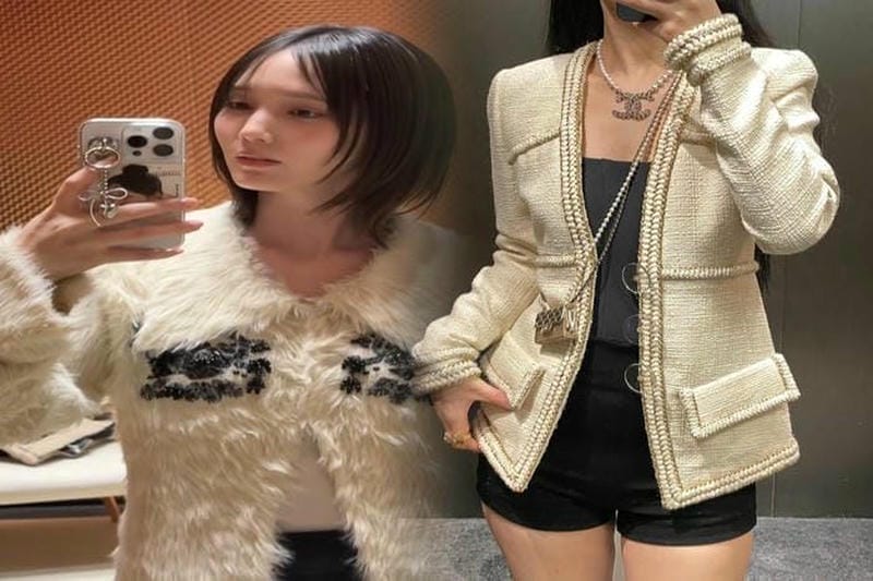 シャネルブローチで作る上品なオフィススタイル