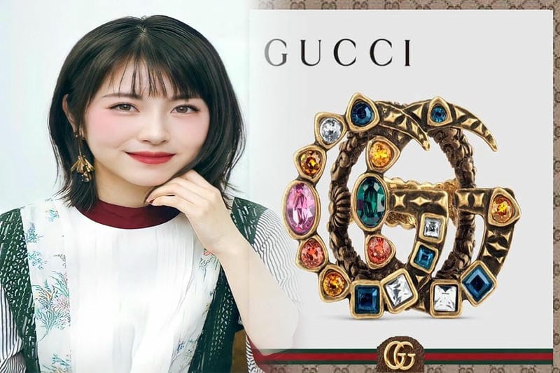 グッチ 指輪 ピンク ゴールド