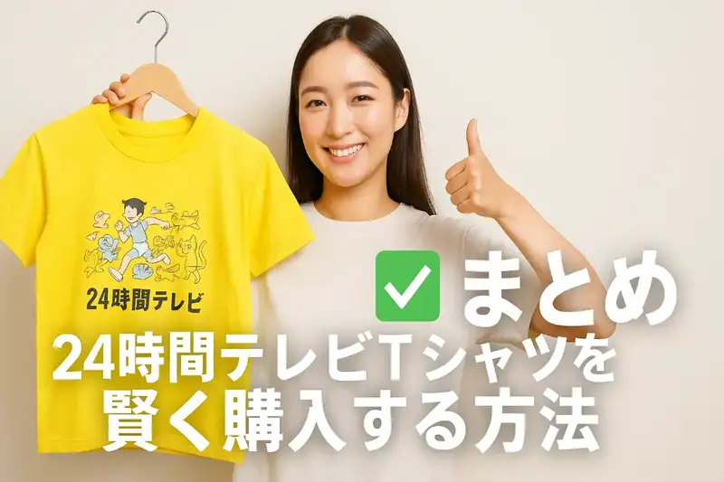 11. まとめ｜24時間テレビTシャツを賢く購入する方法.webp