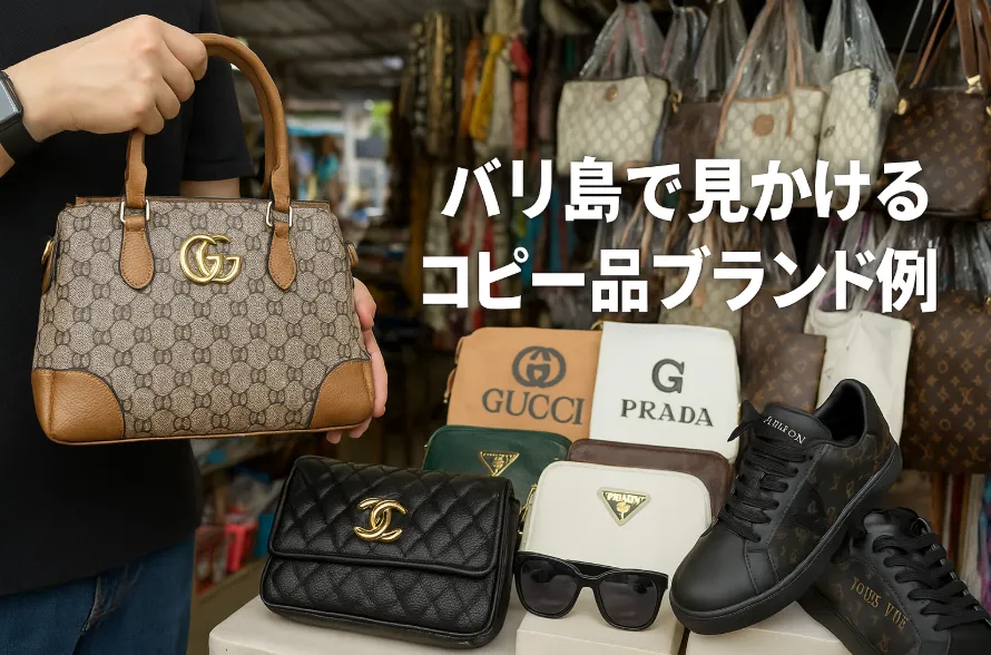 3.バリ島で見かけるコピー品ブランド例.webp
