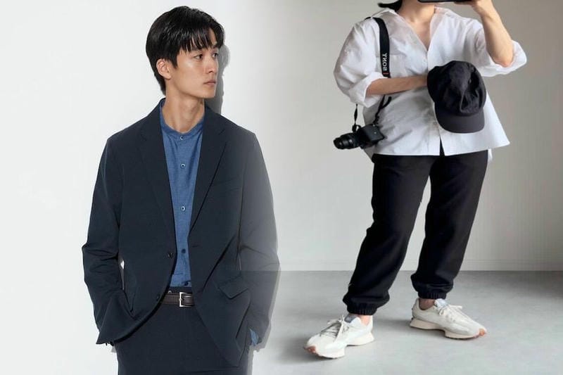 ネイビー セットアップ ユニクロ