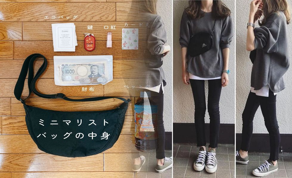 ユニクロ ワッフル クルー ネック t 長袖 コーデ