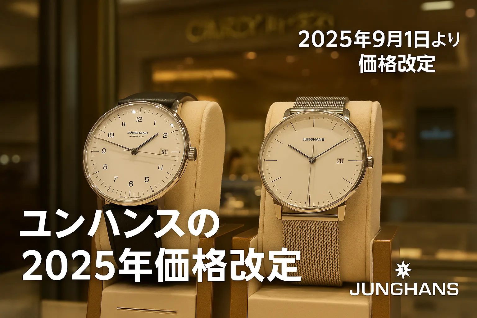 ユンハンスの2025年価格改定｜マックスビルやフォームシリーズは約5％の値上げへ.webp