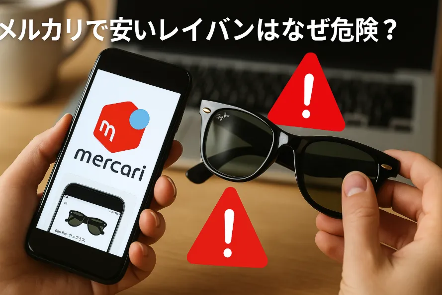 3.メルカリで安いレイバンはなぜ危険？.webp