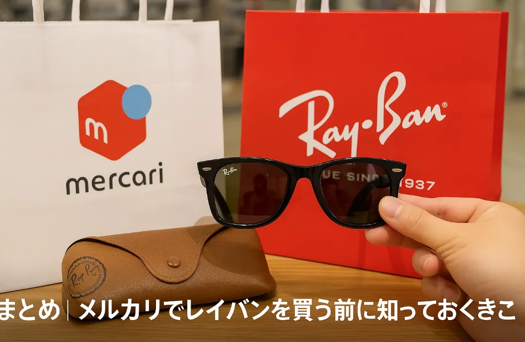 8. まとめ｜メルカリでレイバンを買う前に知っておくべきこと.webp