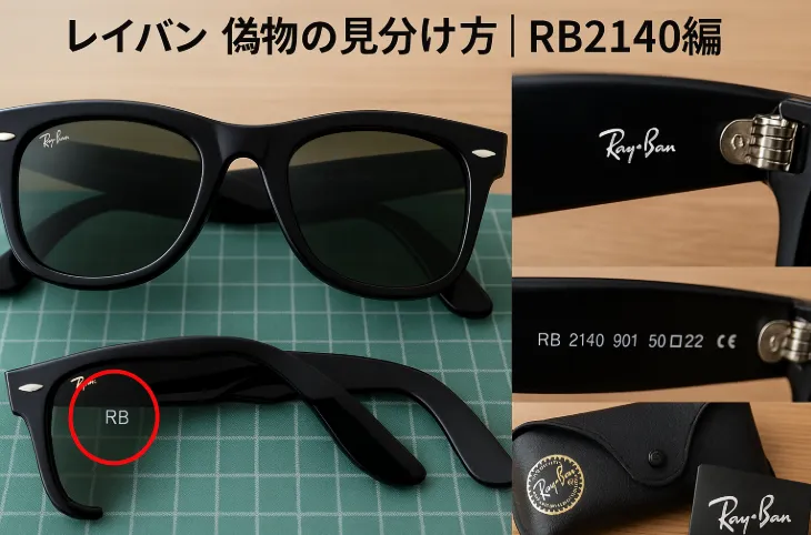 3.レイバン 偽物の見分け方｜RB2140編.webp