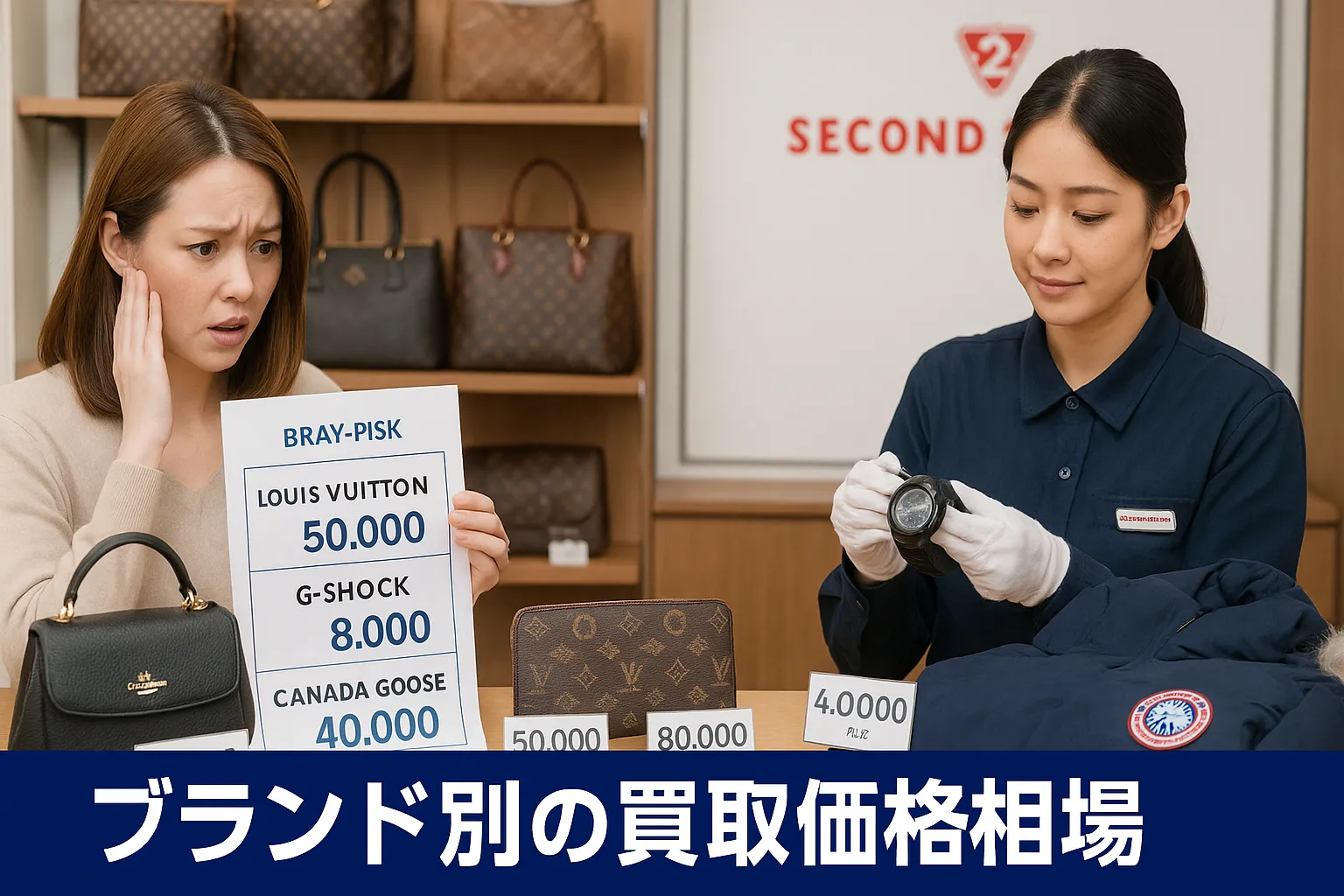 ブランド別の買取価格相場（コーチ・ヴィトン・G-SHOCKなど）.webp