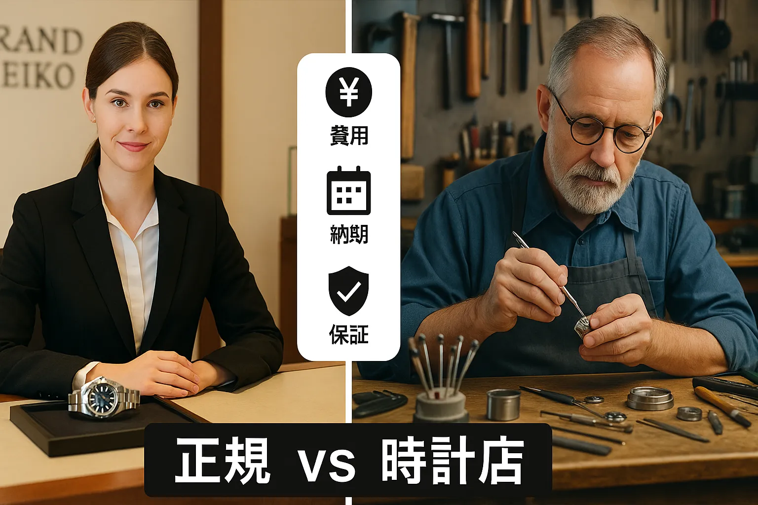 正規メーカー修理と街の時計店の違い.webp