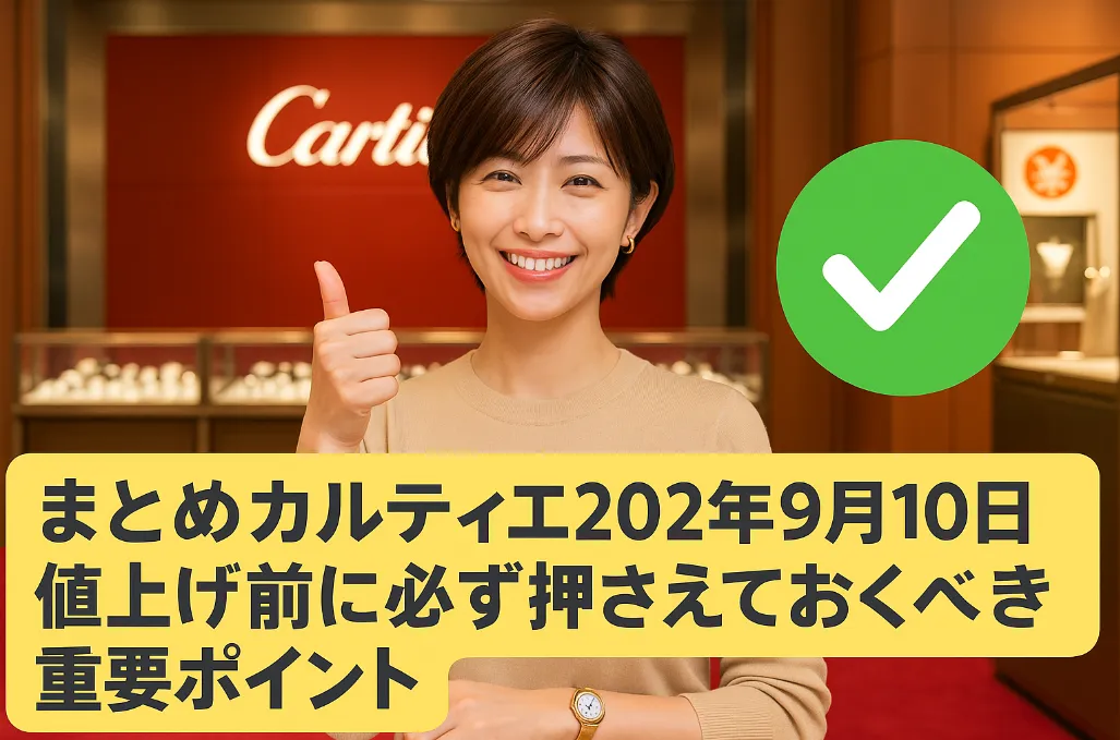 7. まとめ｜カルティエ2025年9月10日値上げ前に必ず押さえておくべき重要ポイント.webp