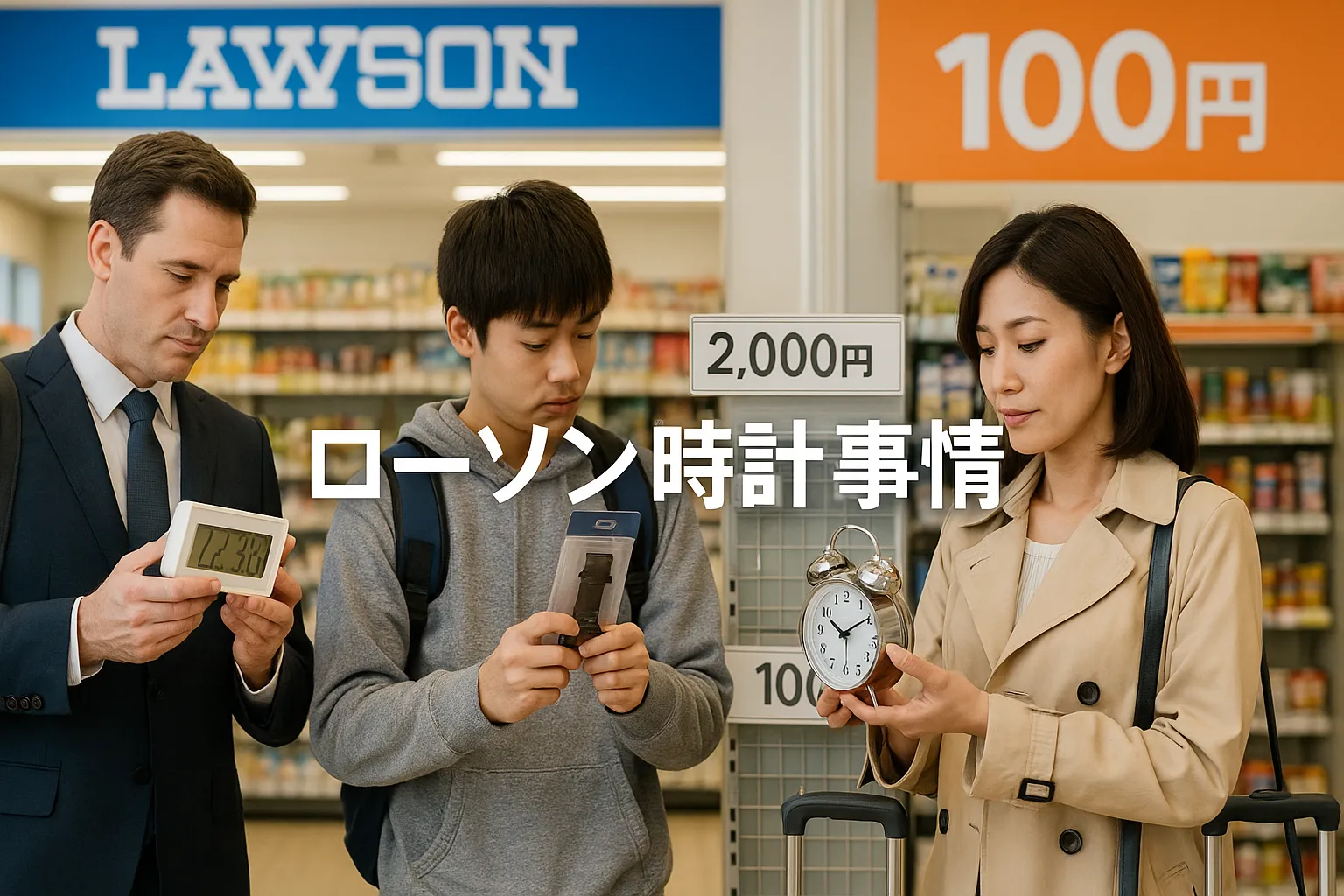 ローソンと100円ローソンの時計事情.webp