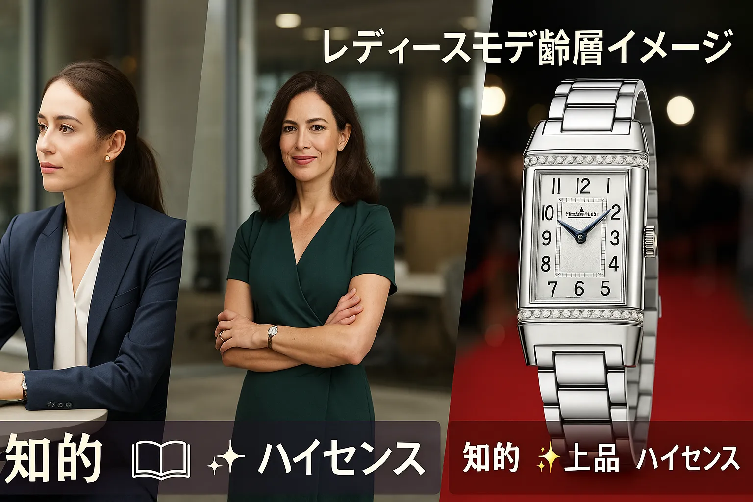 レディースモデルと年齢層・つけてる人のイメージ.webp
