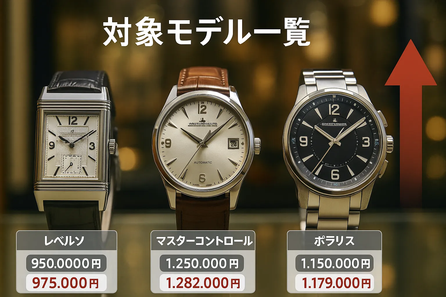 対象モデル一覧と値上げ率｜レベルソ・マスターコントロール・ポラリス.webp
