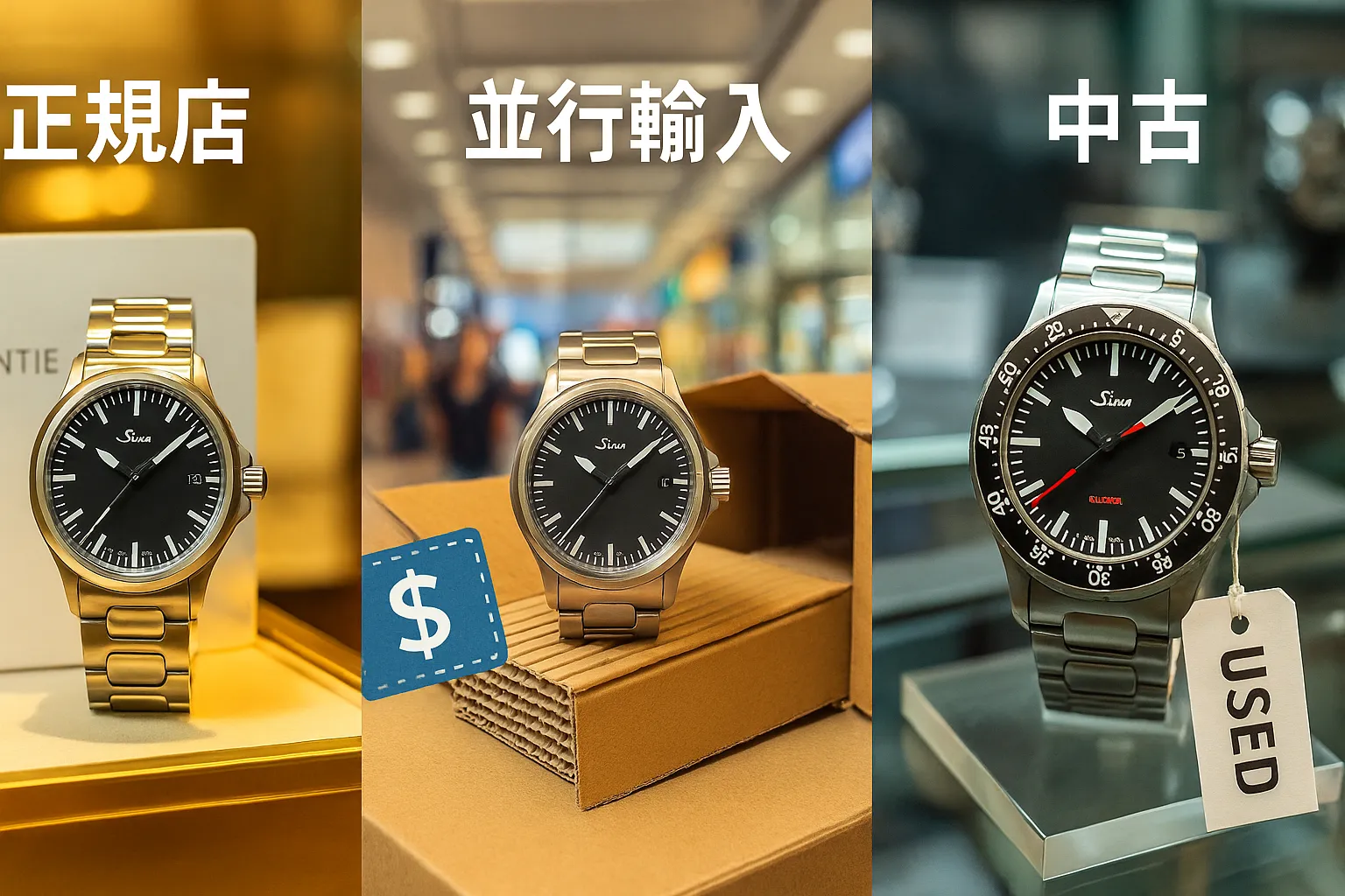 正規店 vs 並行輸入 vs 中古の比較.webp