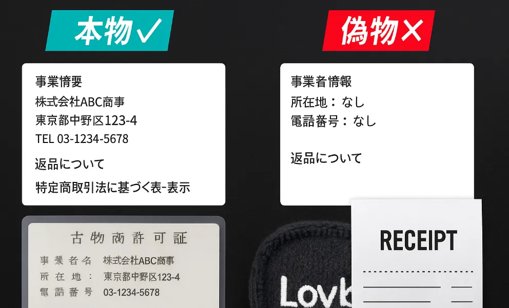 2-9. 販売ルートの信頼性（運営情報・返品規定・許認可）.webp