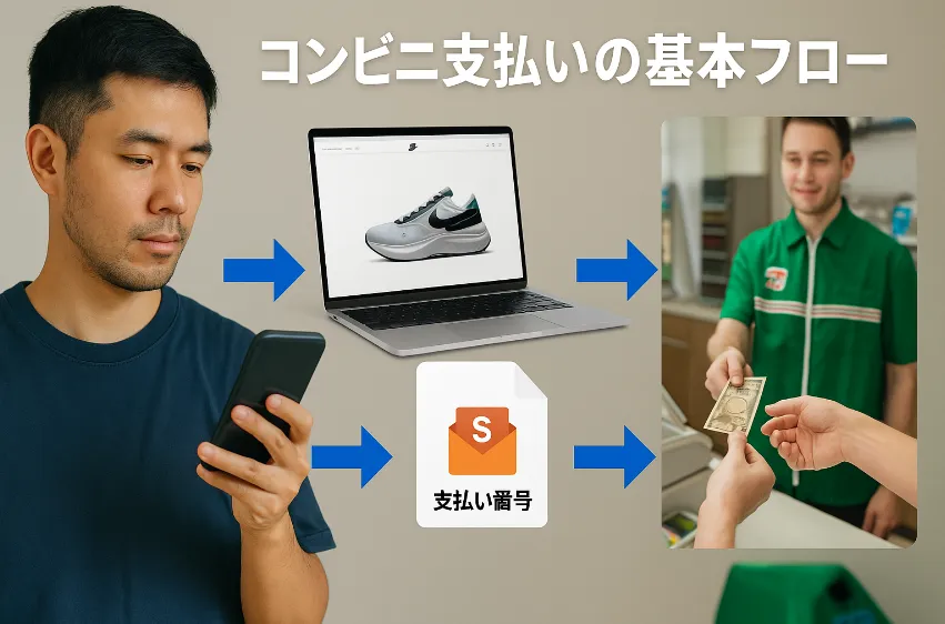 2. nike コンビニ支払い やり方の基本フロー.webp