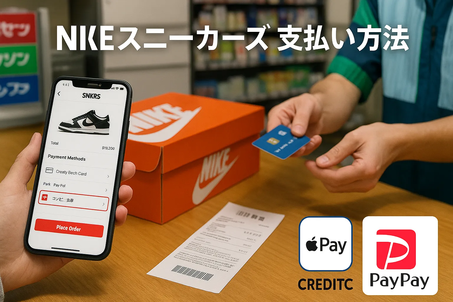 NIKEスニーカーズでの支払い方法.webp