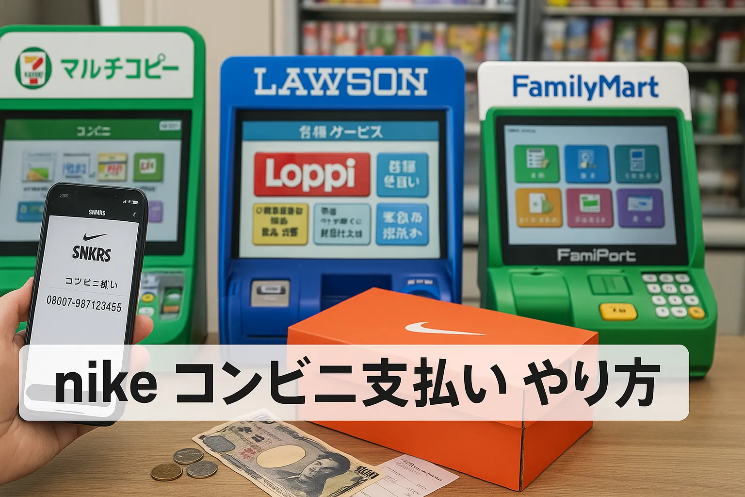 nike コンビニ支払い やり方｜セブン・ローソン・ファミマ別手順.webp