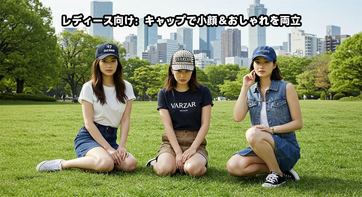レディース向け：キャップで小顔＆おしゃれを両立