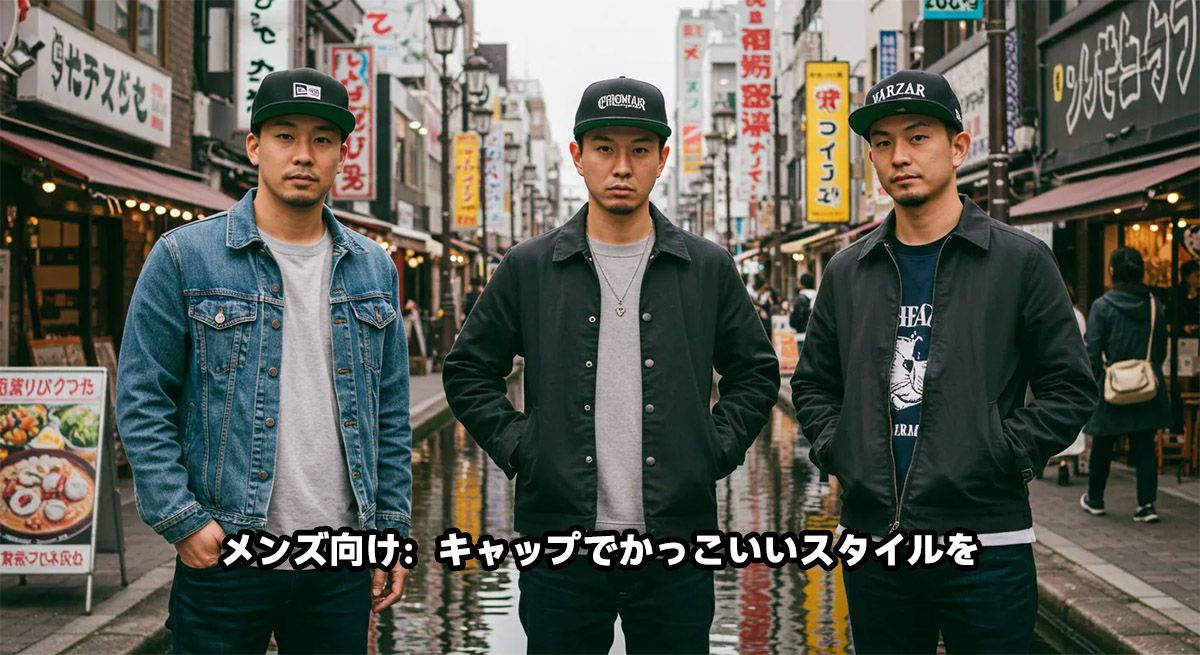 メンズ向け：キャップでかっこいいスタイルを
