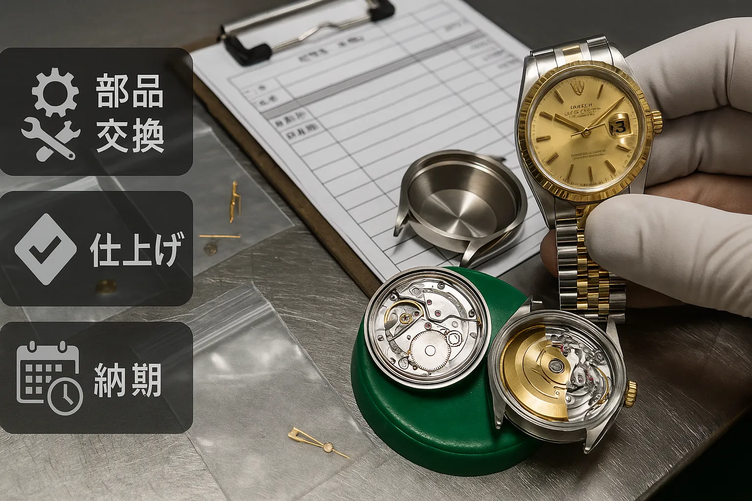 5. 費用に影響する要素：部品交換・仕上げ・納期.webp