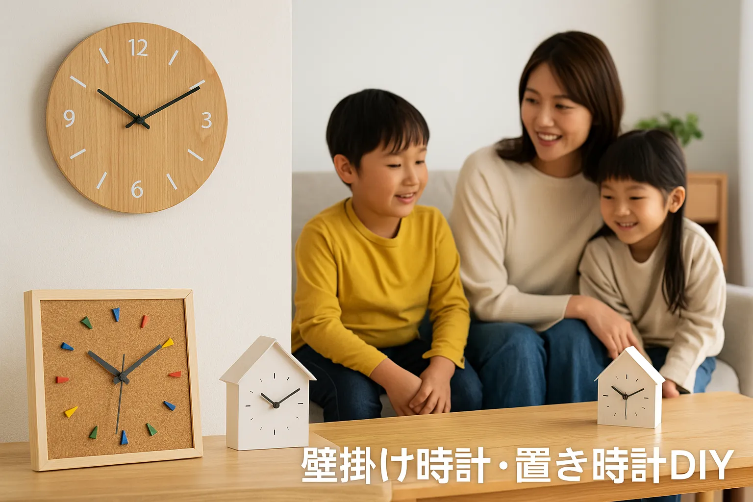 壁掛け時計・置き時計の自作アイデアと活用シーン.webp