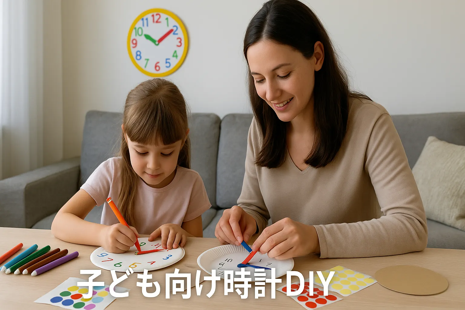 子ども向け時計DIY｜自由研究・知育時計・保育での活用.webp