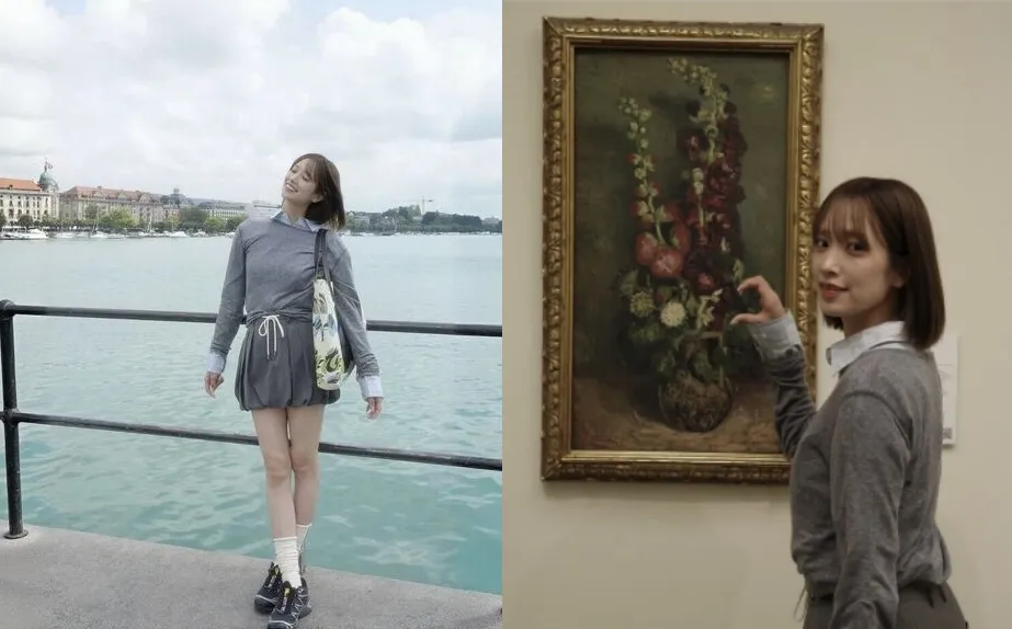 6.佐々木久美｜スイス旅行でのミニスカ美脚＆ボブヘアイメチェン.webp