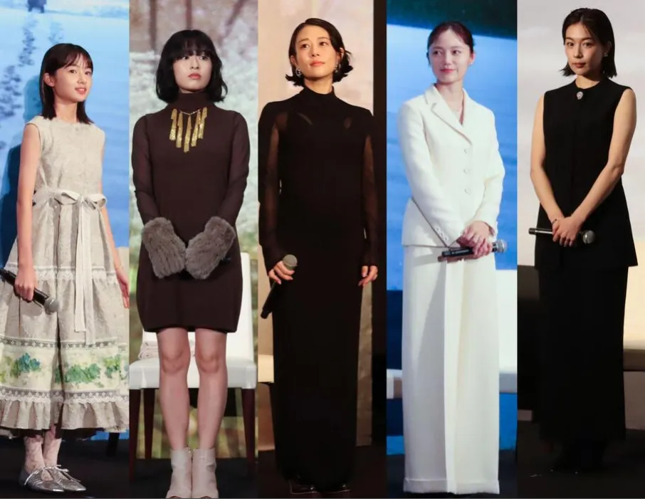 3.高畑充希＆森七菜＆宮崎あおい｜完成披露試写会の華やかドレスリレー.webp