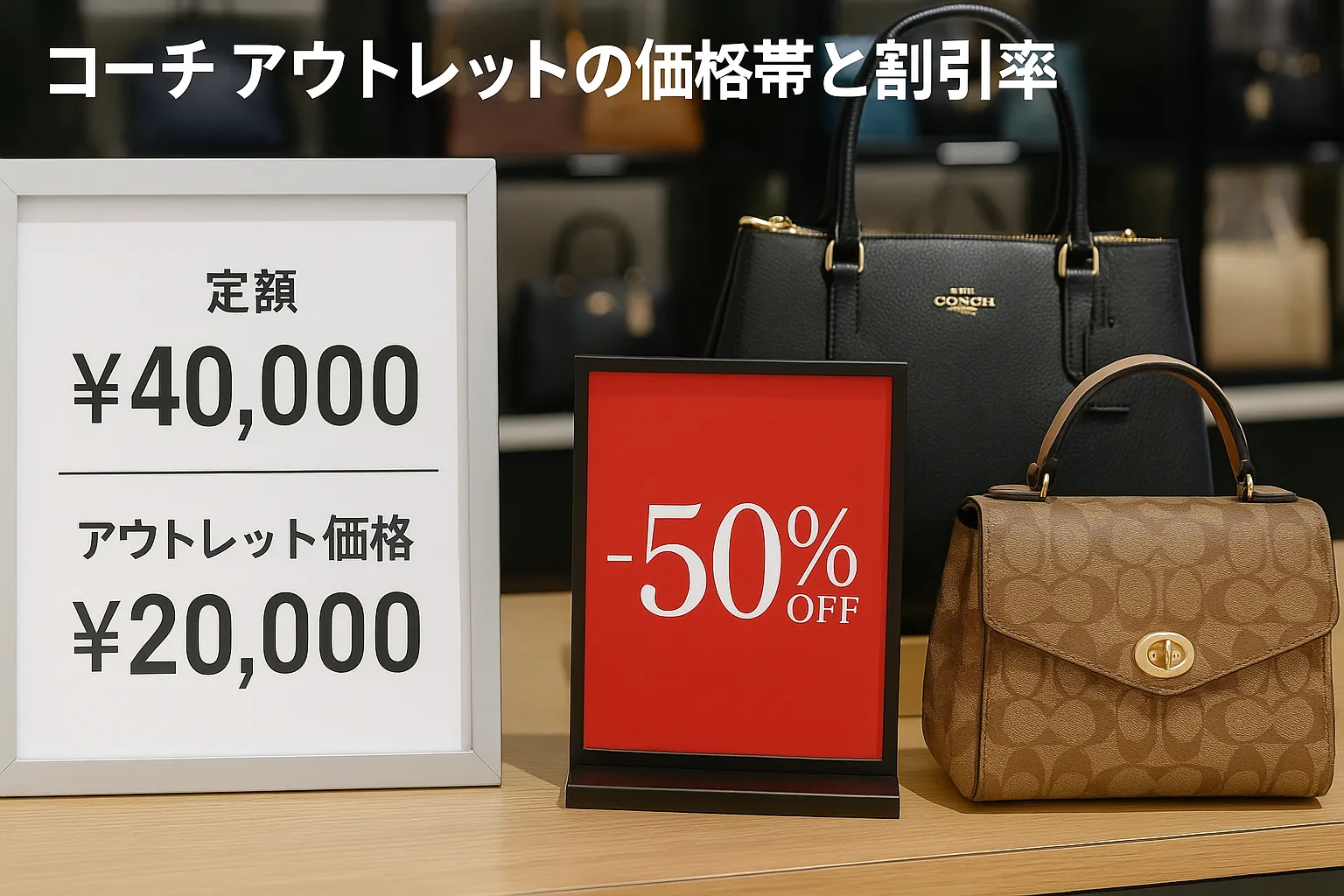 3.コーチ アウトレットの価格帯と割引率.webp