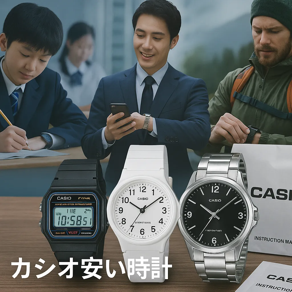 カシオ安い時計人気モデルまとめ.webp