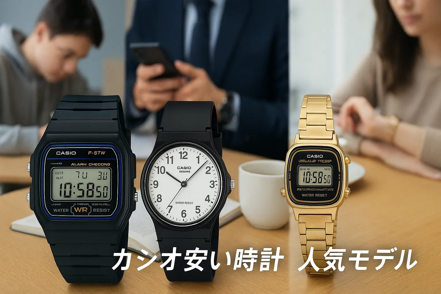 カシオ安い時計 人気モデル一覧（メンズ・レディース）.webp