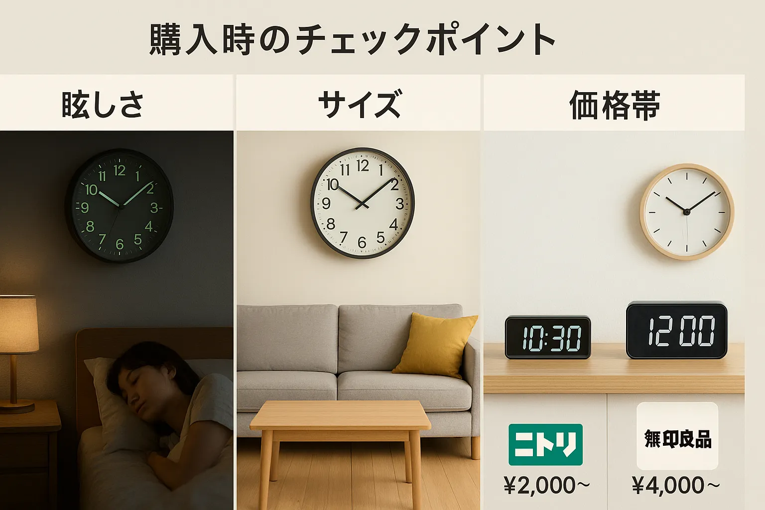 購入時のチェックポイント｜眩しさ・サイズ・価格帯.webp