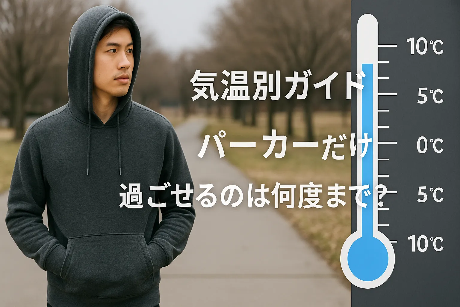 4. 気温別ガイド｜パーカーだけで過ごせるのは何度まで？.webp