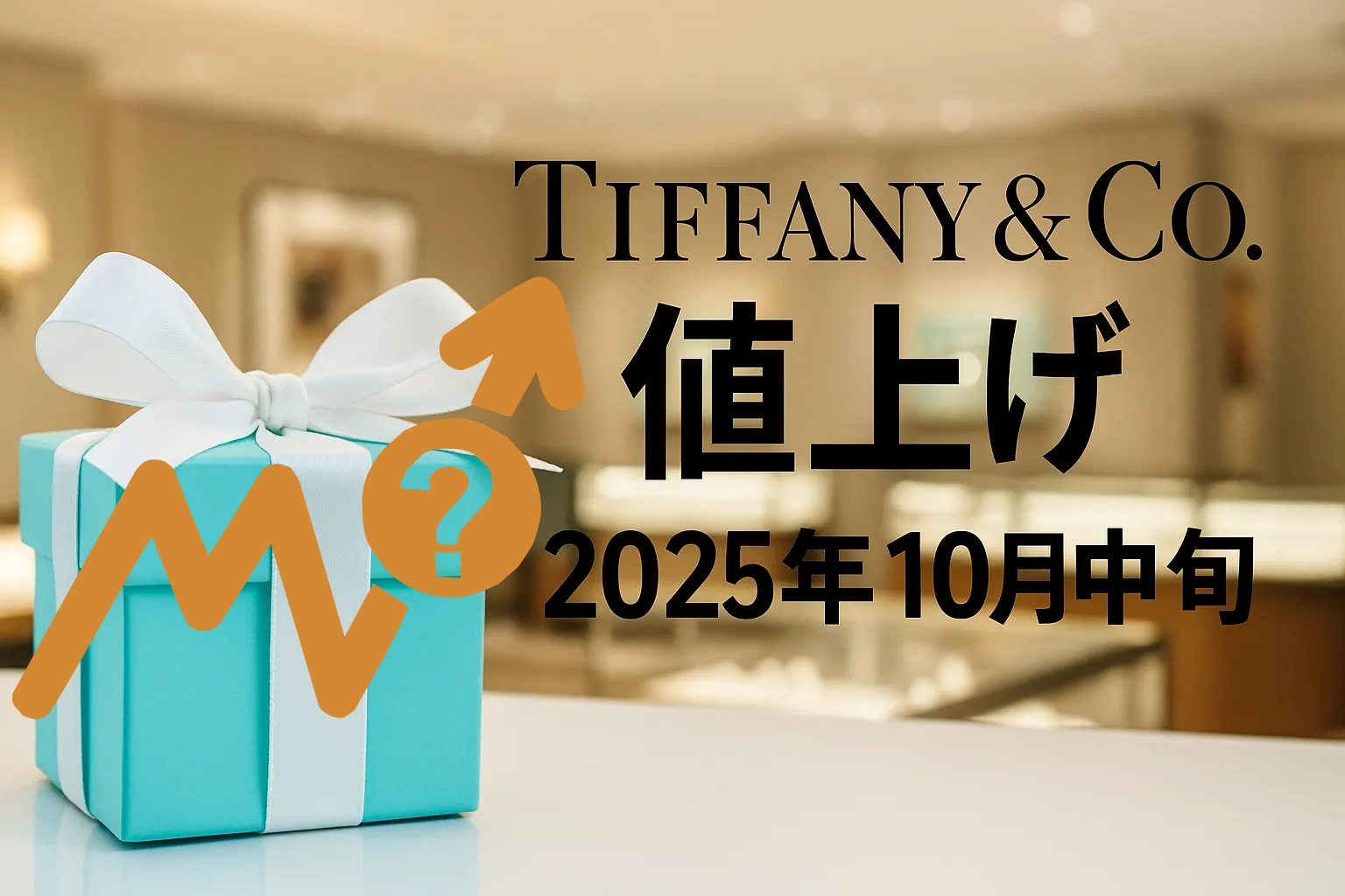 【速報】ティファニー 値上げ 2025年10月中旬予定｜今年3回目の価格改定