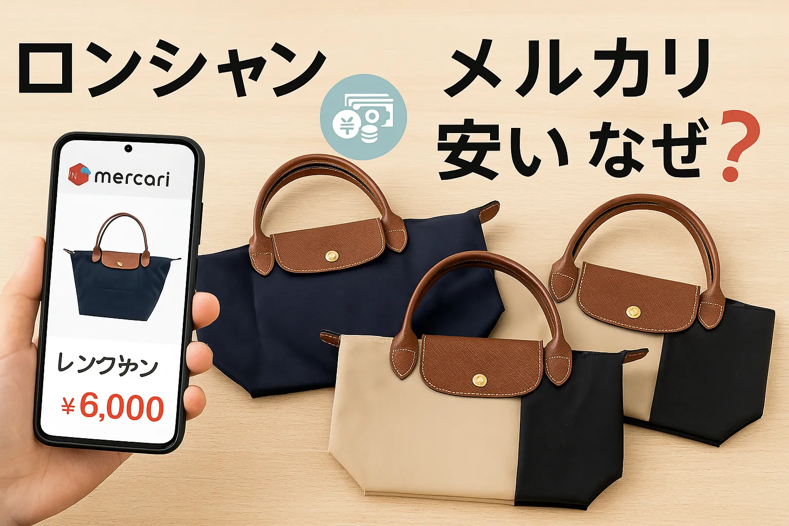 ロンシャンがメルカリで安い理由とは？.webp
