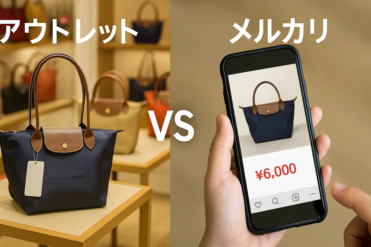 アウトレットとメルカリの違い.webp