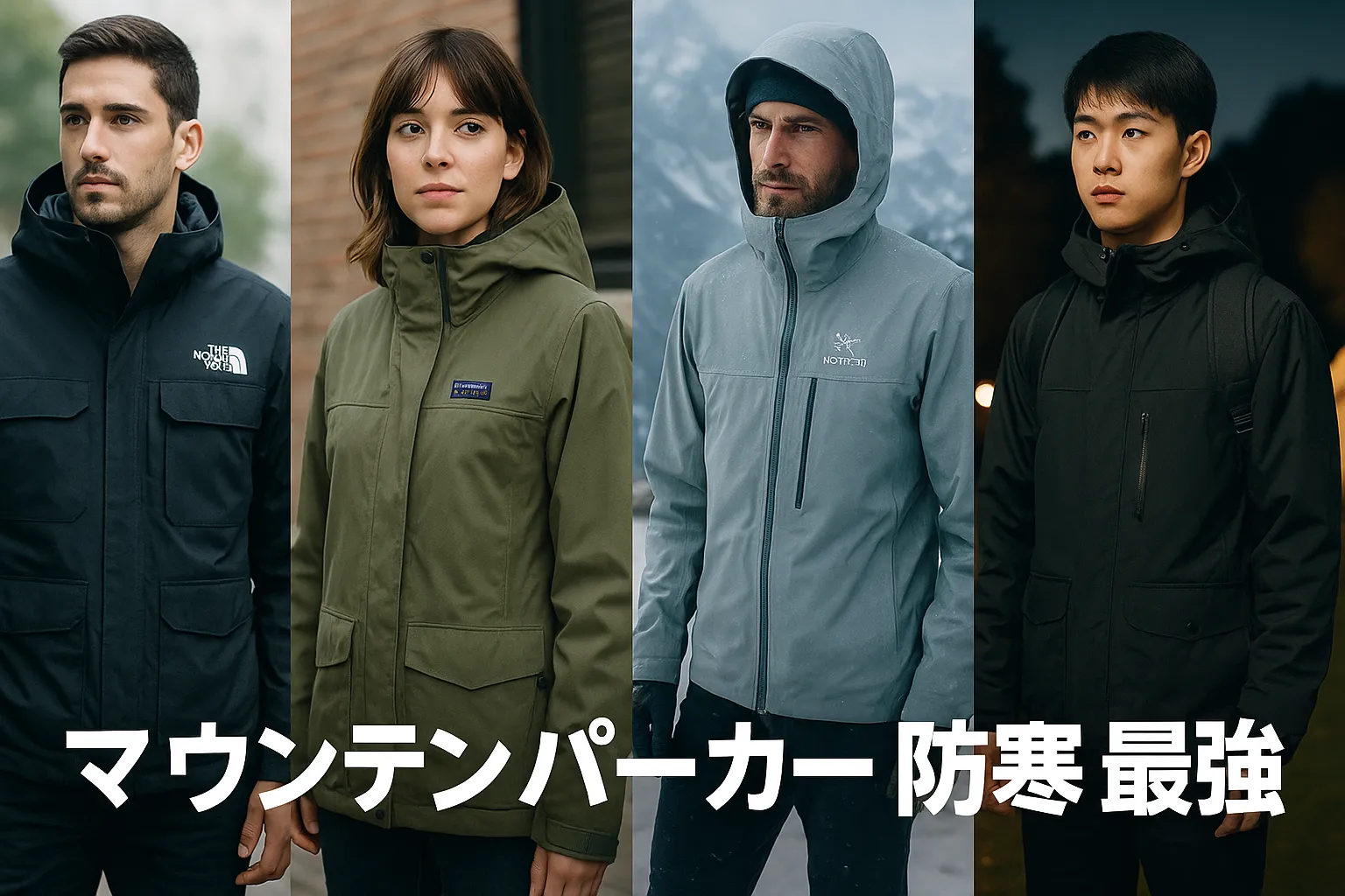 人気ブランド比較｜ノースフェイス・パタゴニア・アークテリクス・ワークマン.webp