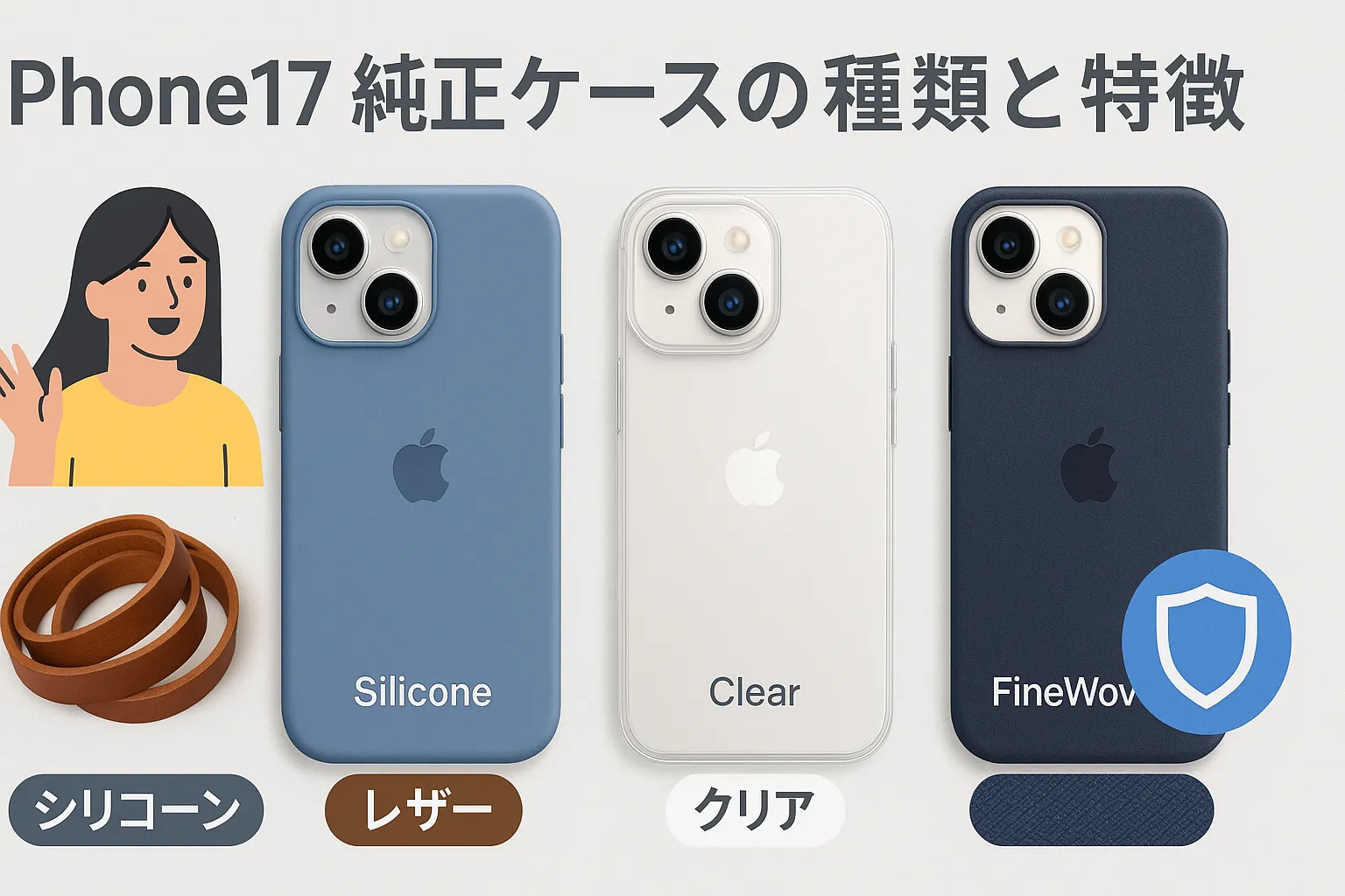 2. iPhone17 純正ケースの種類と特徴.webp