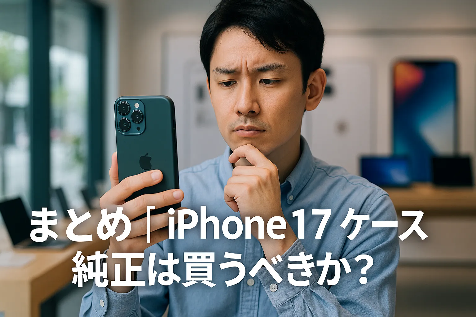 10. まとめ｜iPhone17 ケース純正は買うべきか？.webp